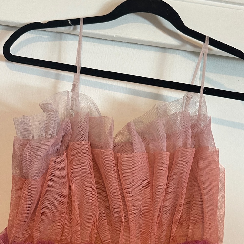 NWT Storia Strapless Dress with Pink and Purple Layers - Picture 5 of 8